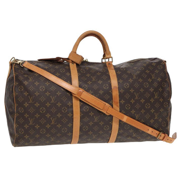 LOUIS VUITTON Monogram Keepall Bandouliere 60 Boston Bag M41412 LV Auth 81426