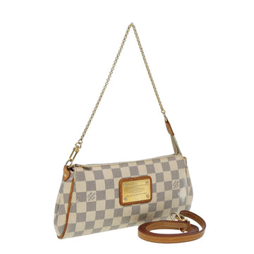 LOUIS VUITTON Damier Azur Eva Shoulder Bag 2way N55214 LV Auth 81472