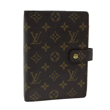 LOUIS VUITTON Monogram Agenda MM Day Planner Cover R20105 LV Auth 81485