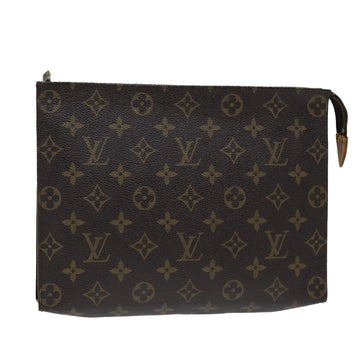 LOUIS VUITTON Monogram Poche Toilette 26 Pouch M47542 LV Auth 81494