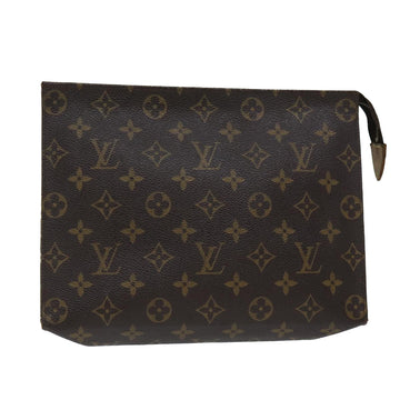 LOUIS VUITTON Monogram Poche Toilette 26 Pouch M47542 LV Auth 81495