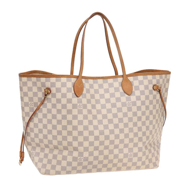 LOUIS VUITTON Damier Azur Neverfull GM Tote Bag N41360 LV Auth 81519