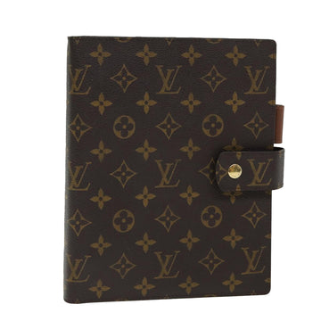 LOUIS VUITTON Monogram Agenda GM Day Planner Cover R20006 LV Auth 81522