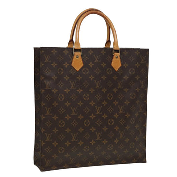 LOUIS VUITTON Monogram Sac Plat Hand Bag M51140 LV Auth 81543