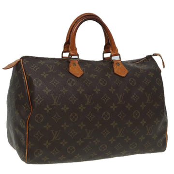 LOUIS VUITTON Monogram Speedy 35 Hand Bag M41524 LV Auth 81555