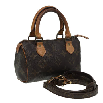 LOUIS VUITTON Monogram Mini Speedy Hand Bag L005 LV Auth 81685