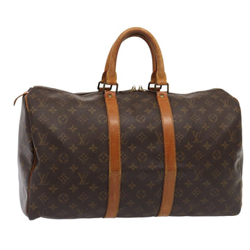 LOUIS VUITTON Monogram Keepall 45 Boston Bag M41428 LV Auth 81744