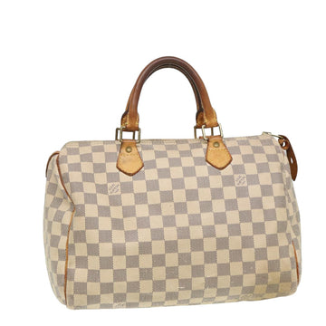 LOUIS VUITTON Damier Azur Speedy 30 Hand Bag N41533 LV Auth 81778