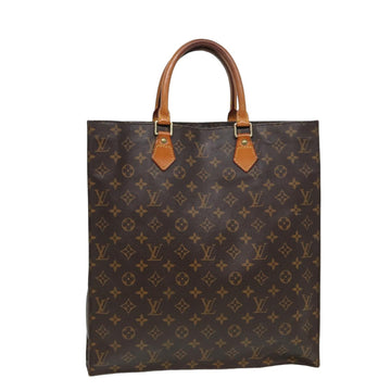 LOUIS VUITTON Monogram Sac Plat Hand Bag M51140 LV Auth 81797