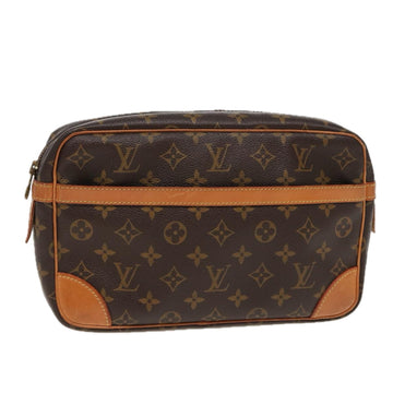 LOUIS VUITTON Monogram Compiegne 28 Clutch Bag M51845 LV Auth 81860