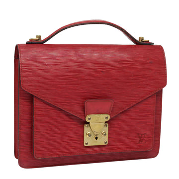 LOUIS VUITTON Epi Monceau 28 Hand Bag Red M40783 LV Auth 81899