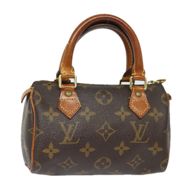 LOUIS VUITTON Monogram Mini Speedy Hand Bag M41534 LV Auth 81918