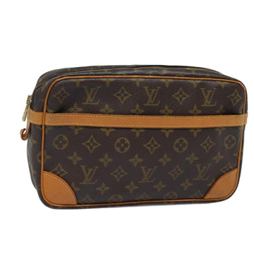 LOUIS VUITTON Monogram Compiegne 28 Clutch Bag M51845 LV Auth 81943