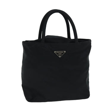 PRADA Hand Bag Nylon Black Auth 81954