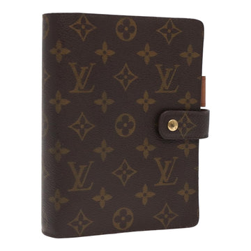 LOUIS VUITTON Monogram Agenda MM Day Planner Cover R20105 LV Auth 81994