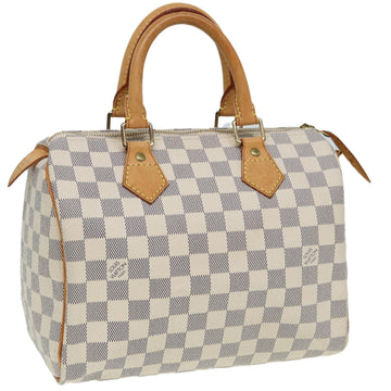 LOUIS VUITTON Damier Azur Speedy 25 Hand Bag N41534 LV Auth 82000