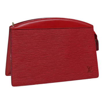 LOUIS VUITTON Epi Trousse Crete Clutch Bag Red M48407 LV Auth 82014