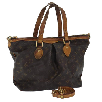 LOUIS VUITTON Monogram Palermo PM Tote Bag M40145 LV Auth 82039