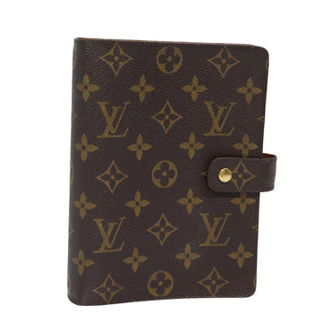 LOUIS VUITTON Monogram Agenda MM Day Planner Cover R20105 LV Auth 82043