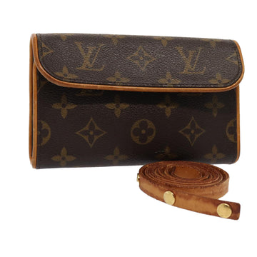 LOUIS VUITTON Monogram Pochette Florentine Waist bag M51855 LV Auth 82044