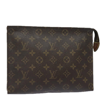 LOUIS VUITTON Monogram Poche Toilette 26 Pouch M47542 LV Auth 82056