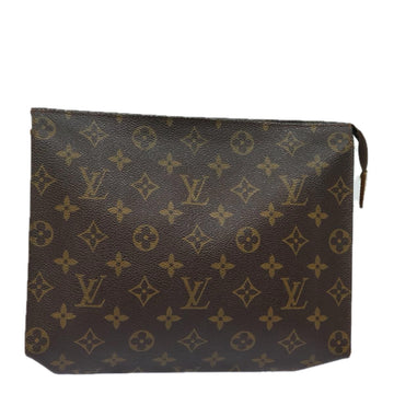 LOUIS VUITTON Monogram Poche Toilette 26 Pouch M47542 LV Auth 82057