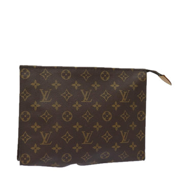 LOUIS VUITTON Monogram Poche Toilette 26 Pouch M47542 LV Auth 82058