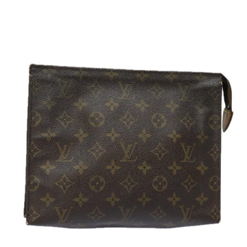 LOUIS VUITTON Monogram Poche Toilette 26 Pouch M47542 LV Auth 82059