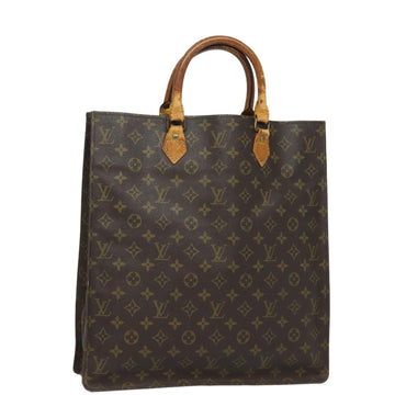 LOUIS VUITTON Monogram Sac Plat Hand Bag M51140 LV Auth 82089