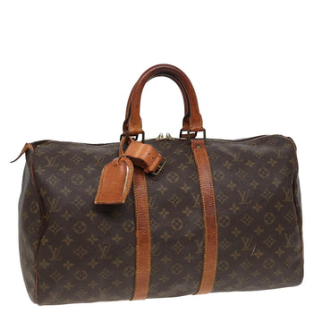 LOUIS VUITTON Monogram Keepall 45 Boston Bag M41428 LV Auth 82091