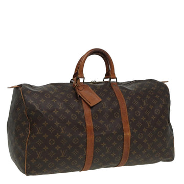 LOUIS VUITTON Monogram Keepall 55 Boston Bag M41424 LV Auth 82150