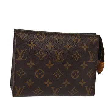 LOUIS VUITTON Monogram Poche Toilette 19 Pouch M47544 LV Auth 82185