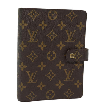 LOUIS VUITTON Monogram Agenda MM Day Planner Cover R20105 LV Auth 82202