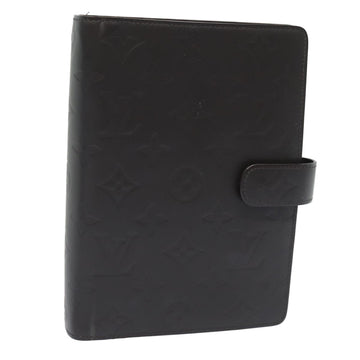 LOUIS VUITTON Monogram Mat Agenda MM Day Planner Cover Brown R20925 Auth 82204