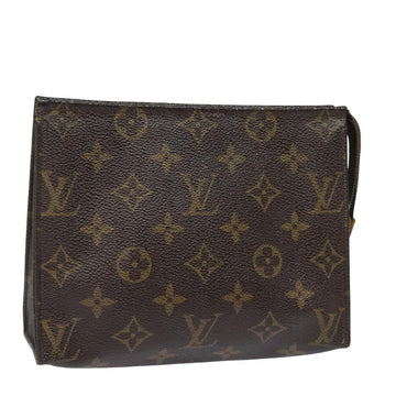 LOUIS VUITTON Monogram Poche Toilette 19 Pouch M47544 LV Auth 82369