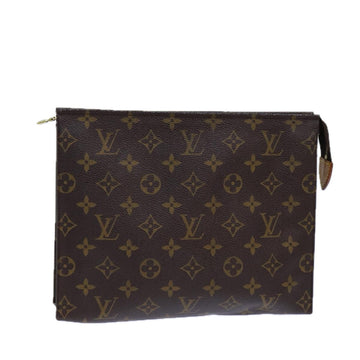 LOUIS VUITTON Monogram Poche Toilette 26 Pouch M47542 LV Auth 82370