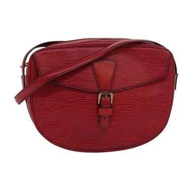 LOUIS VUITTON Epi Jeune Fille MM Shoulder Bag Red M52157 LV Auth 82372