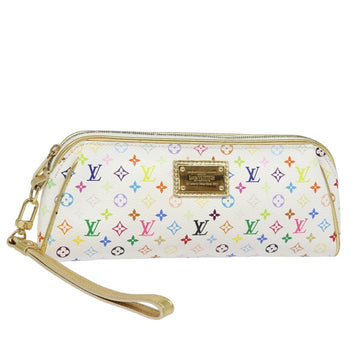 LOUIS VUITTON Monogram Multicolor Kate Pouch White Bron M55212 LV Auth 82391SA