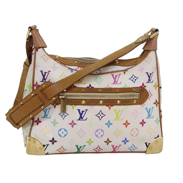 LOUIS VUITTON Monogram Multicolor Boulogne Shoulder Bag White M92660 Auth 82404