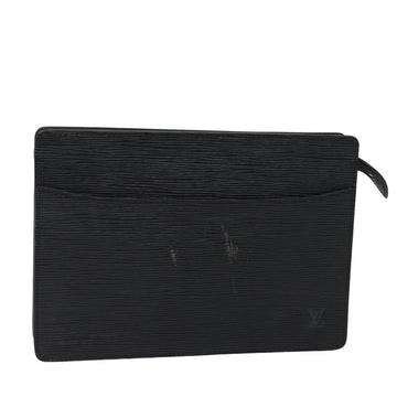 LOUIS VUITTON Epi Pochette Homme Clutch Bag Black Noir M52522 LV Auth 82431