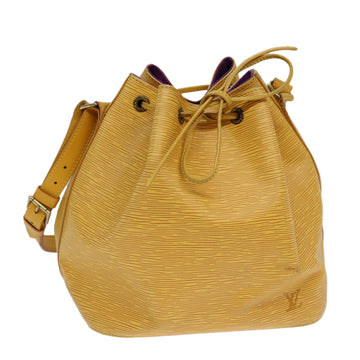 LOUIS VUITTON Epi Petit Noe Shoulder Bag Tassili Yellow M44109 LV Auth 82437