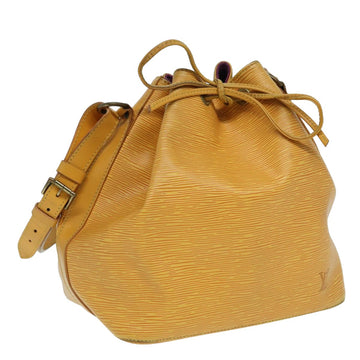 LOUIS VUITTON Epi Petit Noe Shoulder Bag Tassili Yellow M44109 LV Auth 82438