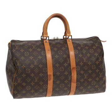 LOUIS VUITTON Monogram Keepall 45 Boston Bag M41428 LV Auth 82463