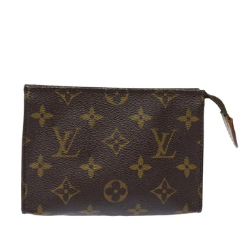 LOUIS VUITTON Monogram Poche Toilette 15 Pouch M47546 LV Auth 82470