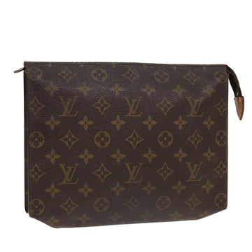 LOUIS VUITTON Monogram Poche Toilette 26 Pouch M47542 LV Auth 82472