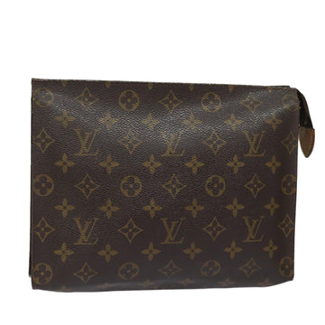 LOUIS VUITTON Monogram Poche Toilette 26 Pouch M47542 LV Auth 82475