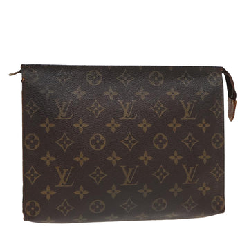 LOUIS VUITTON Monogram Poche Toilette 26 Pouch M47542 LV Auth 82506