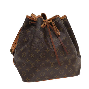 LOUIS VUITTON Monogram Petit Noe Shoulder Bag M42226 LV Auth 82523