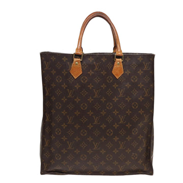 LOUIS VUITTON Monogram Sac Plat Hand Bag M51140 LV Auth 82544