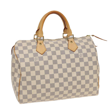 LOUIS VUITTON Damier Azur Speedy 30 Hand Bag N41533 LV Auth 82547